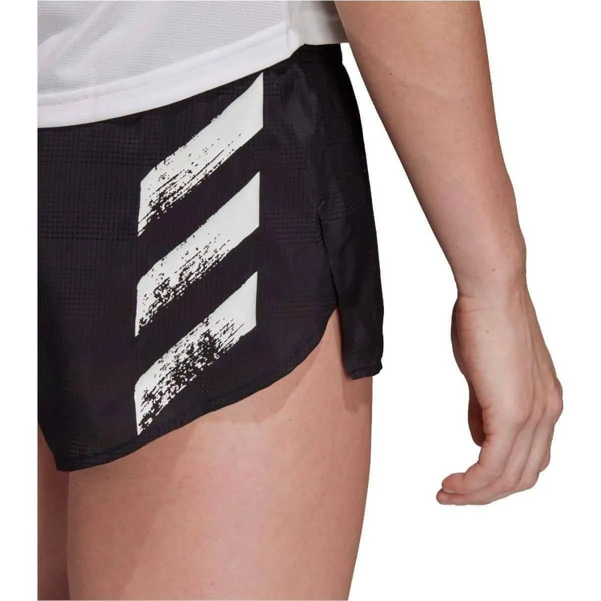 adidas Speed Split Womens Running Shorts - Black