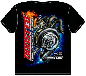 Aeroflow Boosted Black Large T-Shirt AFBOOSTED-L