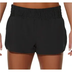 Asics Woven Womens Running Shorts - Black