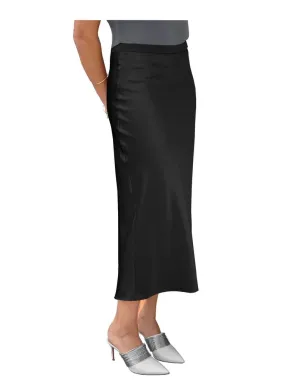 Baby'O Womens Stretch Satin Slip Skirt