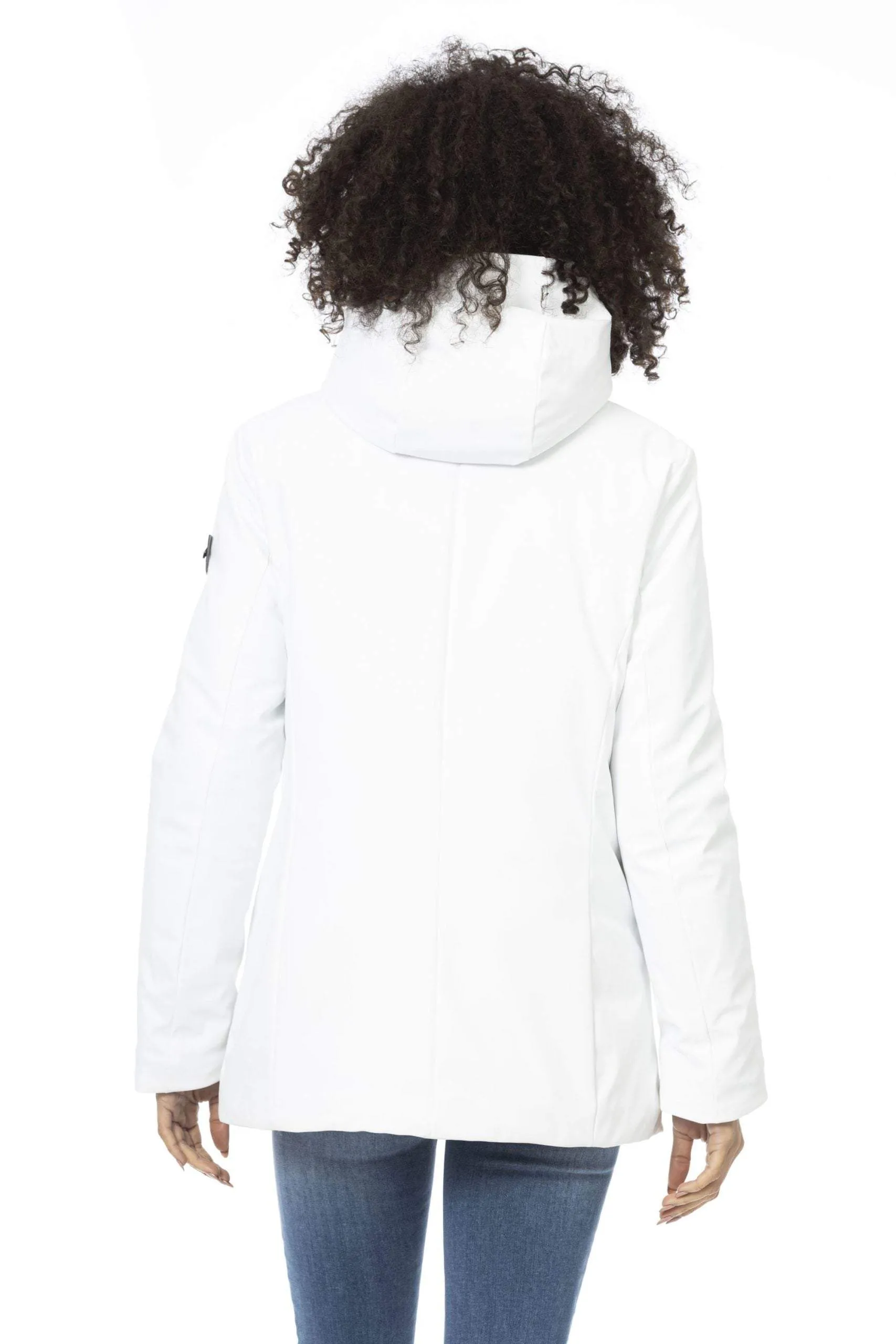 Baldinini Trend White Polyester Jackets & Coat