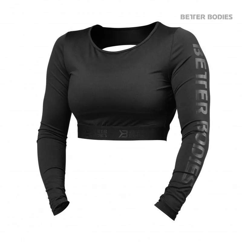 Better Bodies Chelsea Cropped L-S - Black