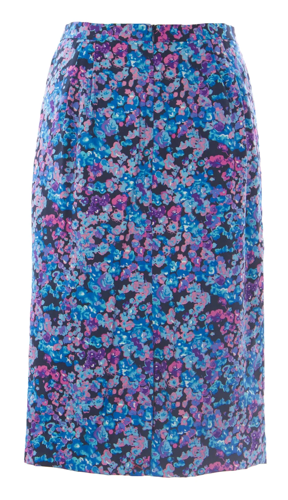 BODEN Women's Blue Multi Floral Silky Pencil Skirt WG542 $130 NWOT