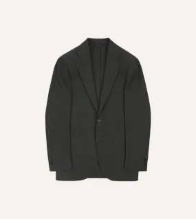 Charcoal Tropical Wool Tailored Jacket