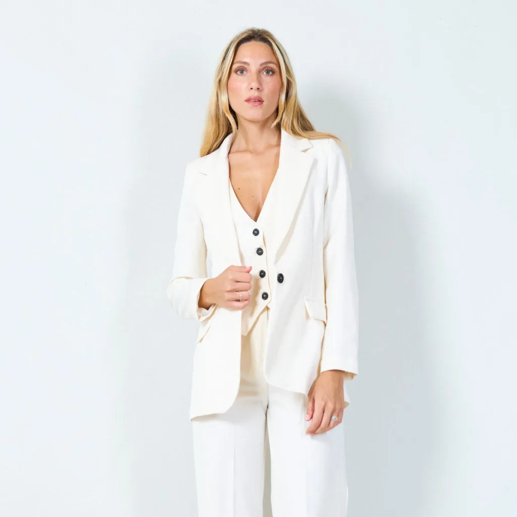 Classic single-button blazer wholesale