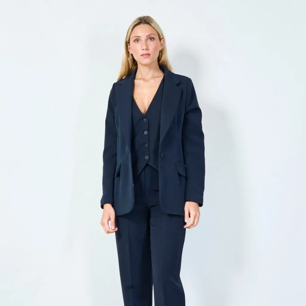 Classic single-button blazer wholesale