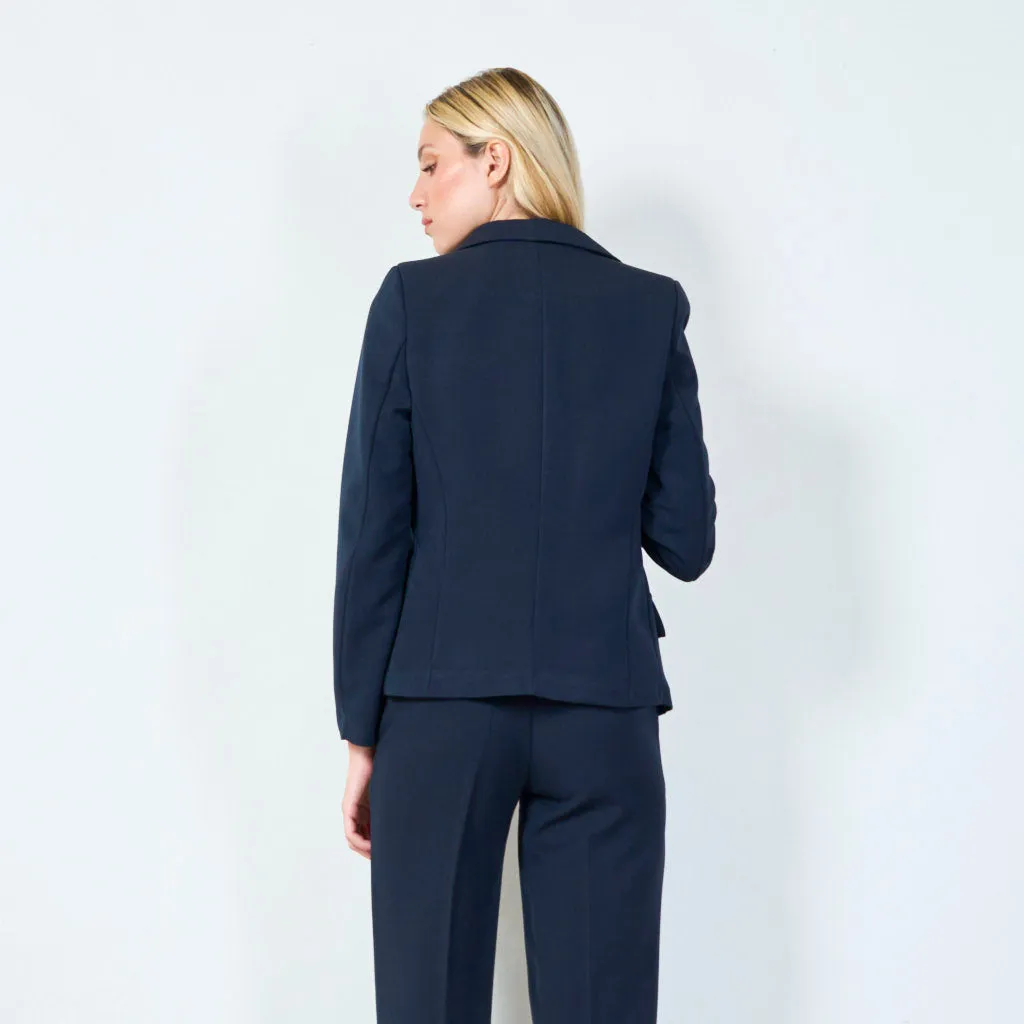 Classic tailored blazer with pockets wholesale