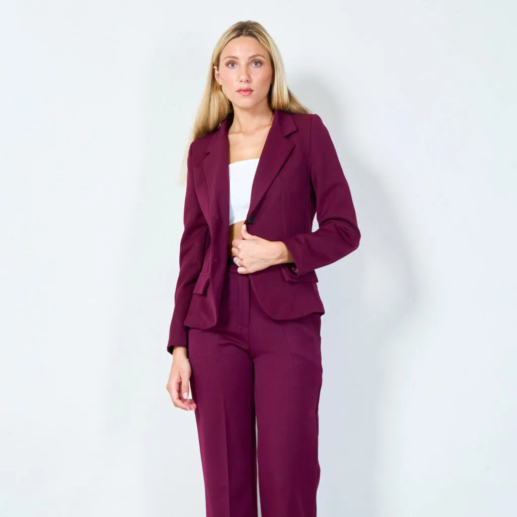 Classic tailored blazer with pockets wholesale