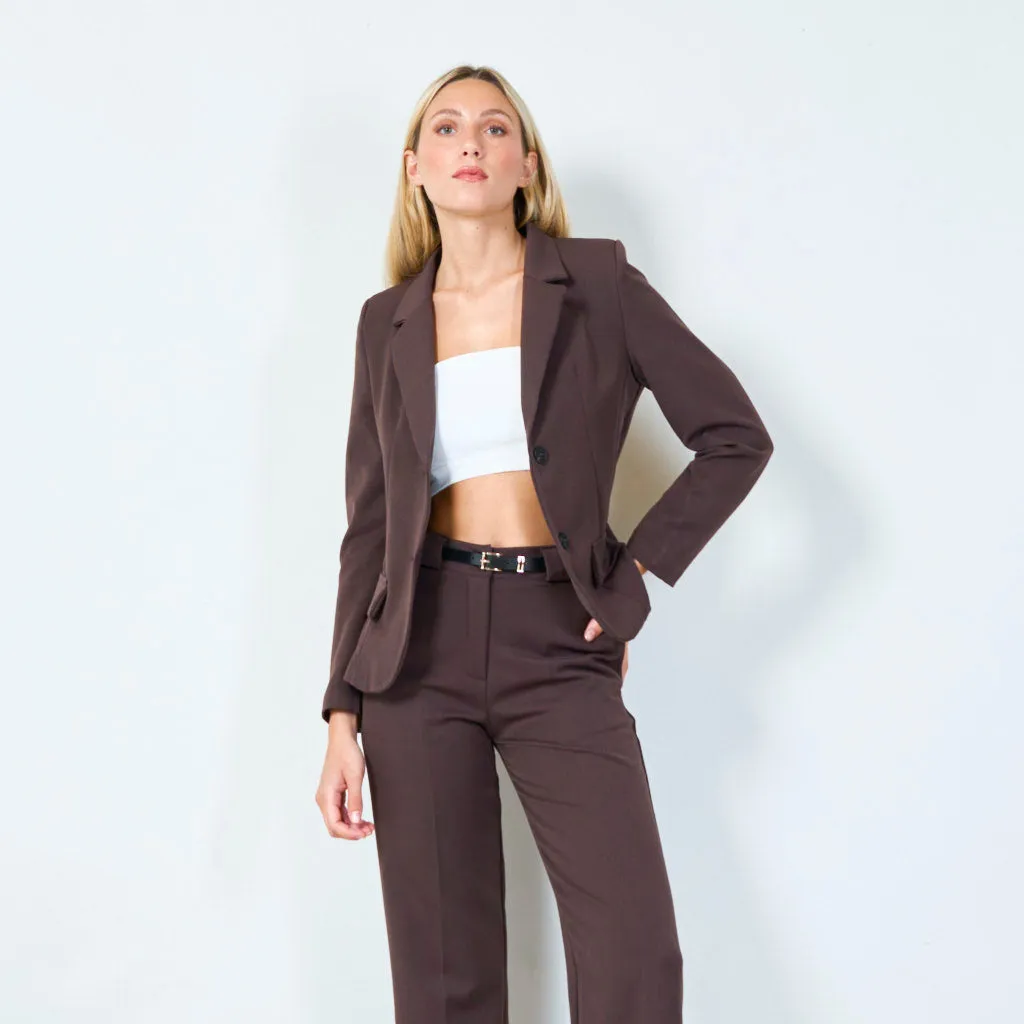 Classic tailored blazer with pockets wholesale