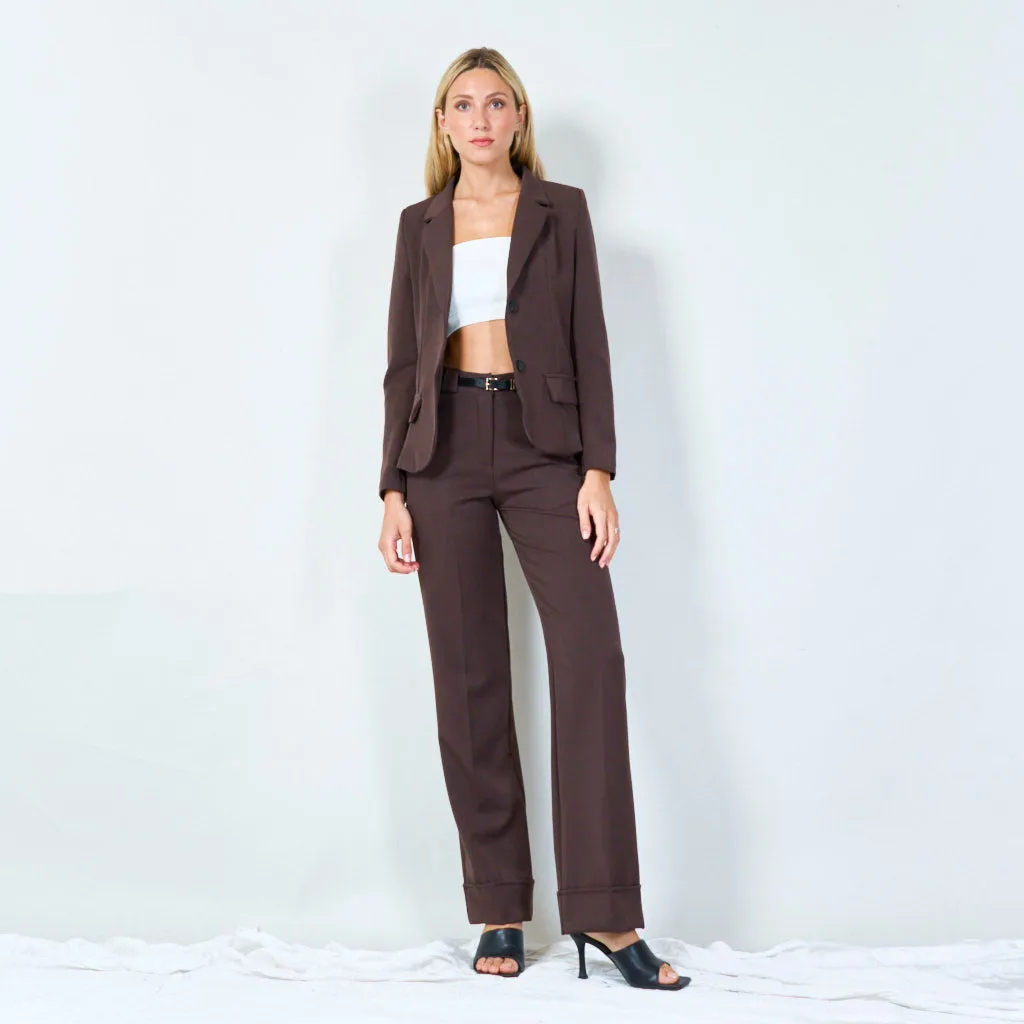 Classic tailored blazer with pockets wholesale