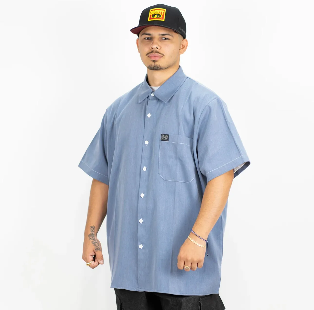 FB County Chambray Button Up Shirt