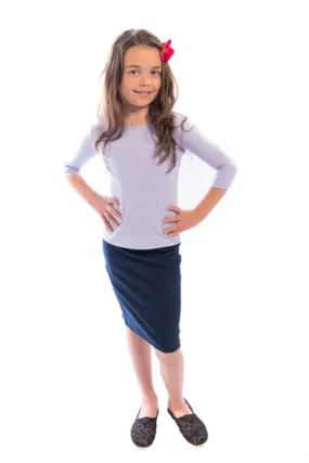 Girls Pencil Skirts- Soft Terry