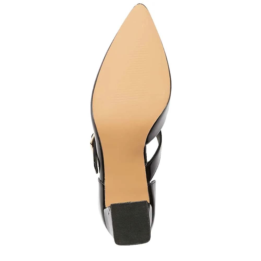 Giselle Heel in Black Patent