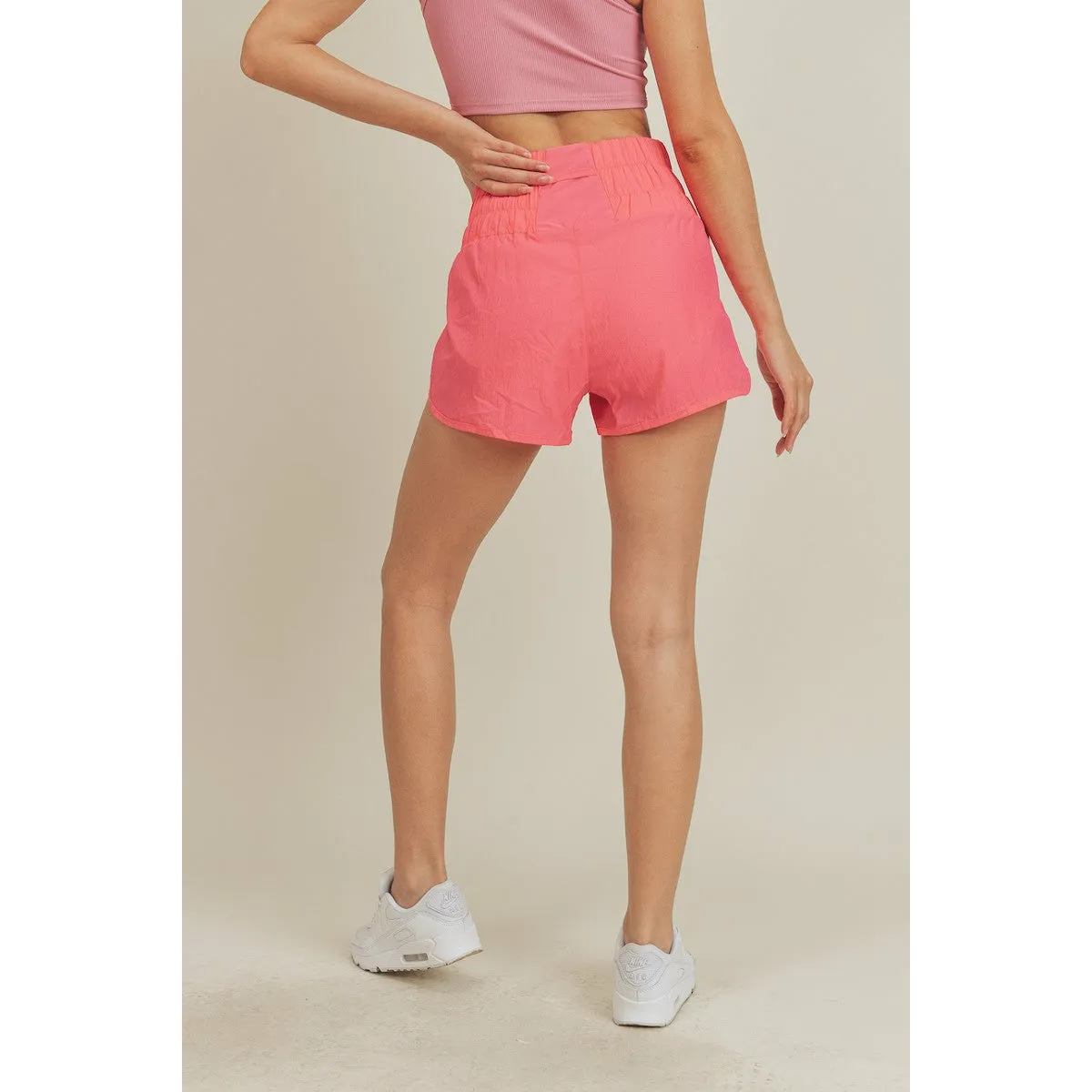 Gotta Run Pink High Waisted Active Shorts