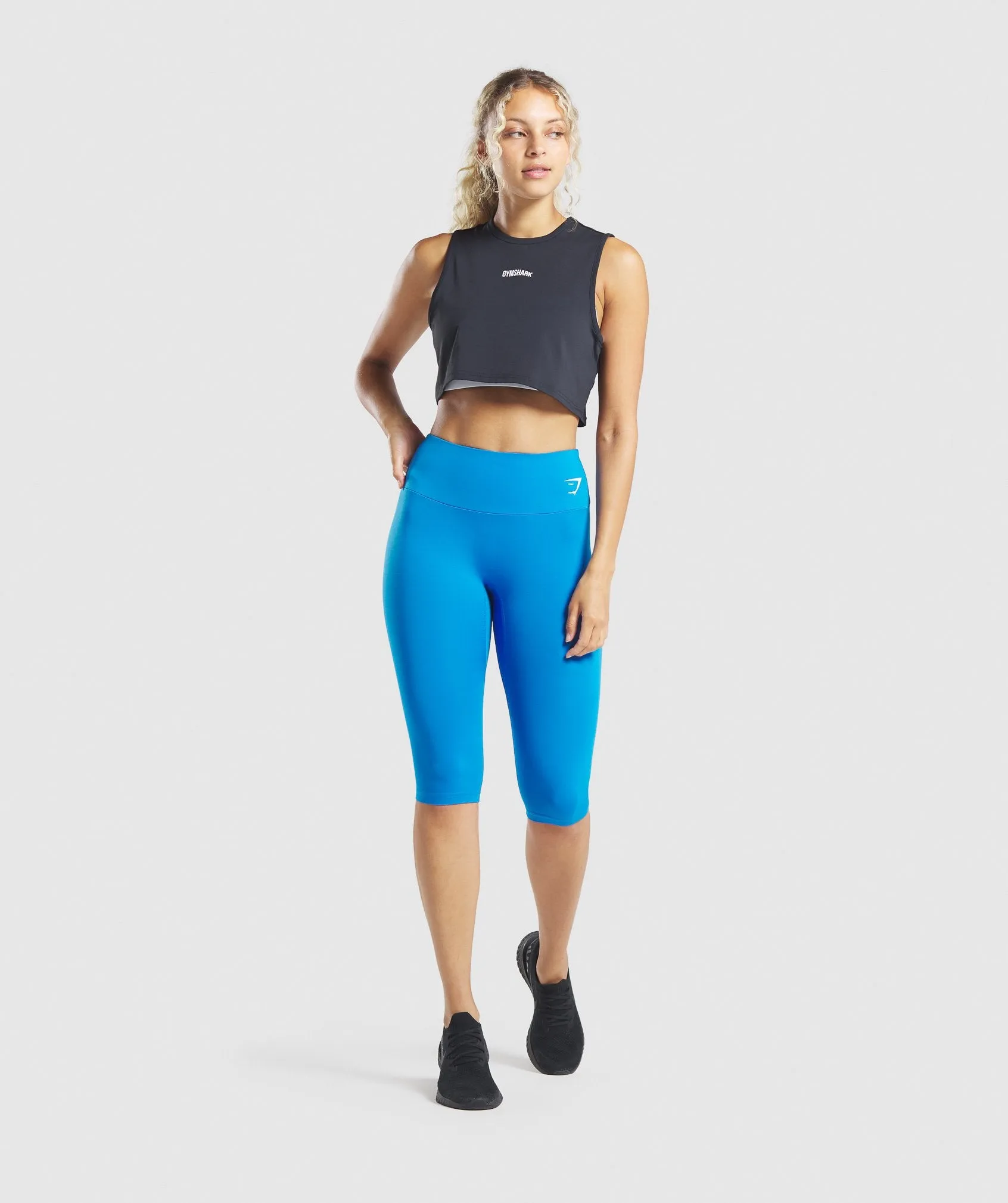 Gymshark Training Cropped Leggings - Blue