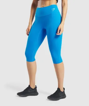 Gymshark Training Cropped Leggings - Blue