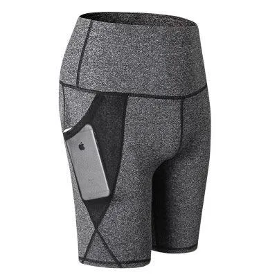 High Waist Elastic Running Shorts Fitness Gym Short