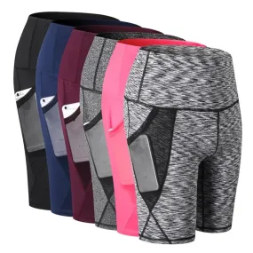 High Waist Elastic Running Shorts Fitness Gym Short