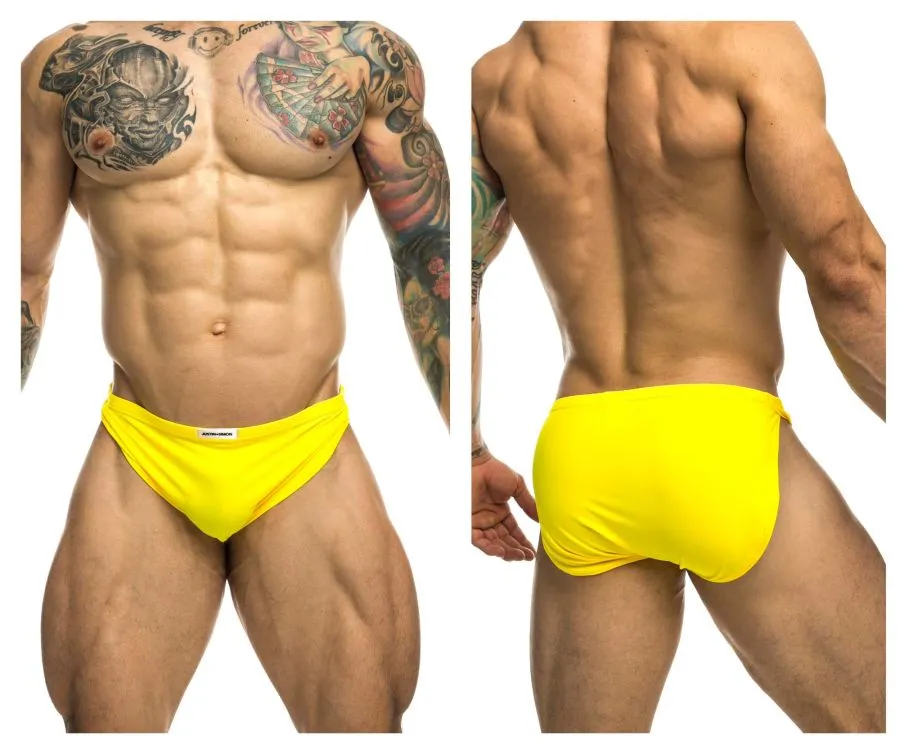 JUSTIN SIMON XSJ09 Running Shorts Color Yellow