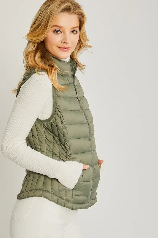 Lightweight Padded Puffer Vests - 5 Colors!