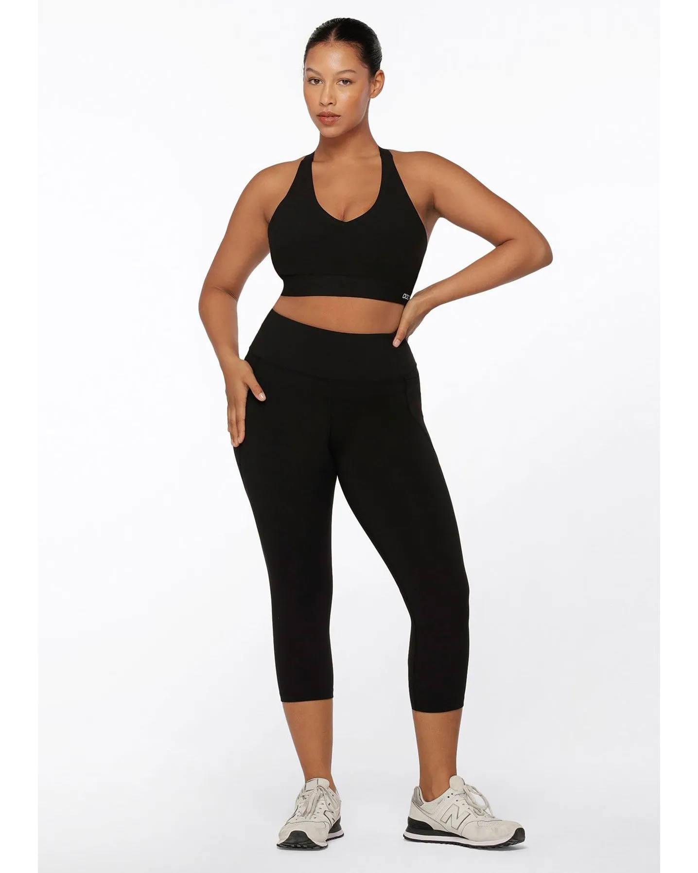 Lorna Jane Amy Phone Pocket 7/8 Tech Legging - Black