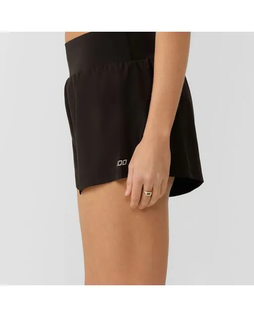 Lorna Jane Stretch and Stride Pocket Run Short - Black