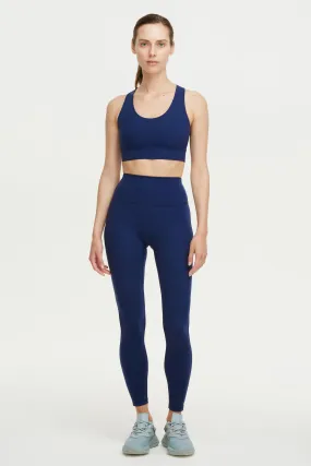 Motion Leggings mit hohem Bund - True Blue