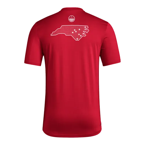 NC State Wolfpack adidas Red Honor and Support Pregame Creator T-Shirt