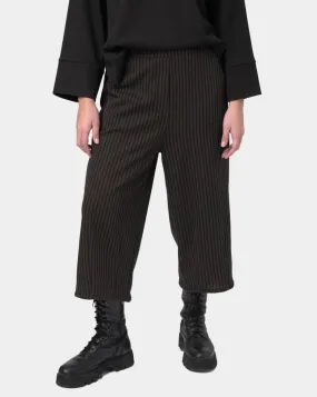 Pinstriped Elastic Waist Pants