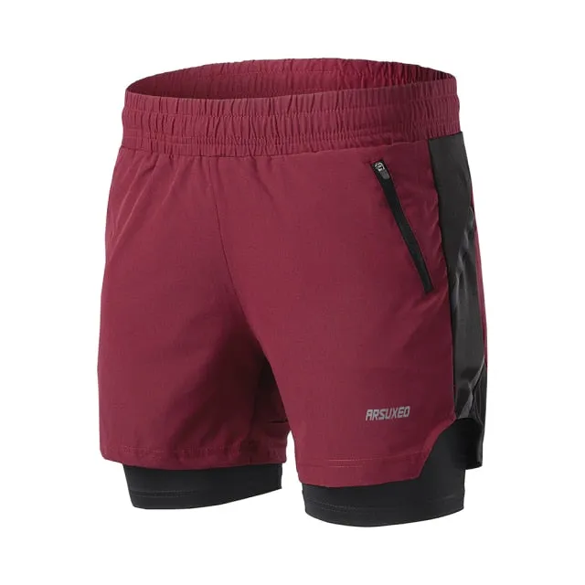 Running Shorts 2 In 1 Quick Dry