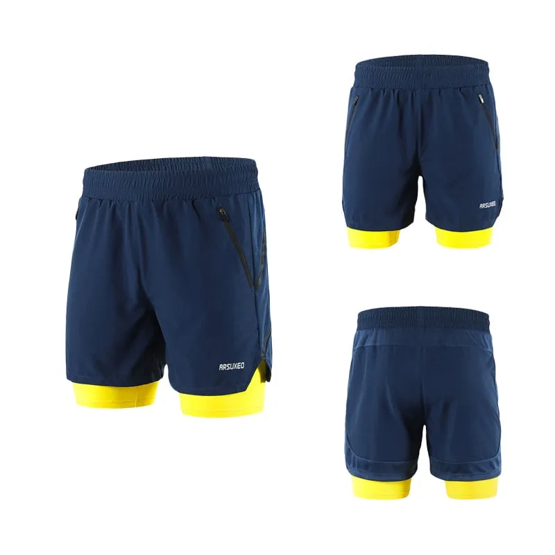 Running Shorts 2 In 1 Quick Dry