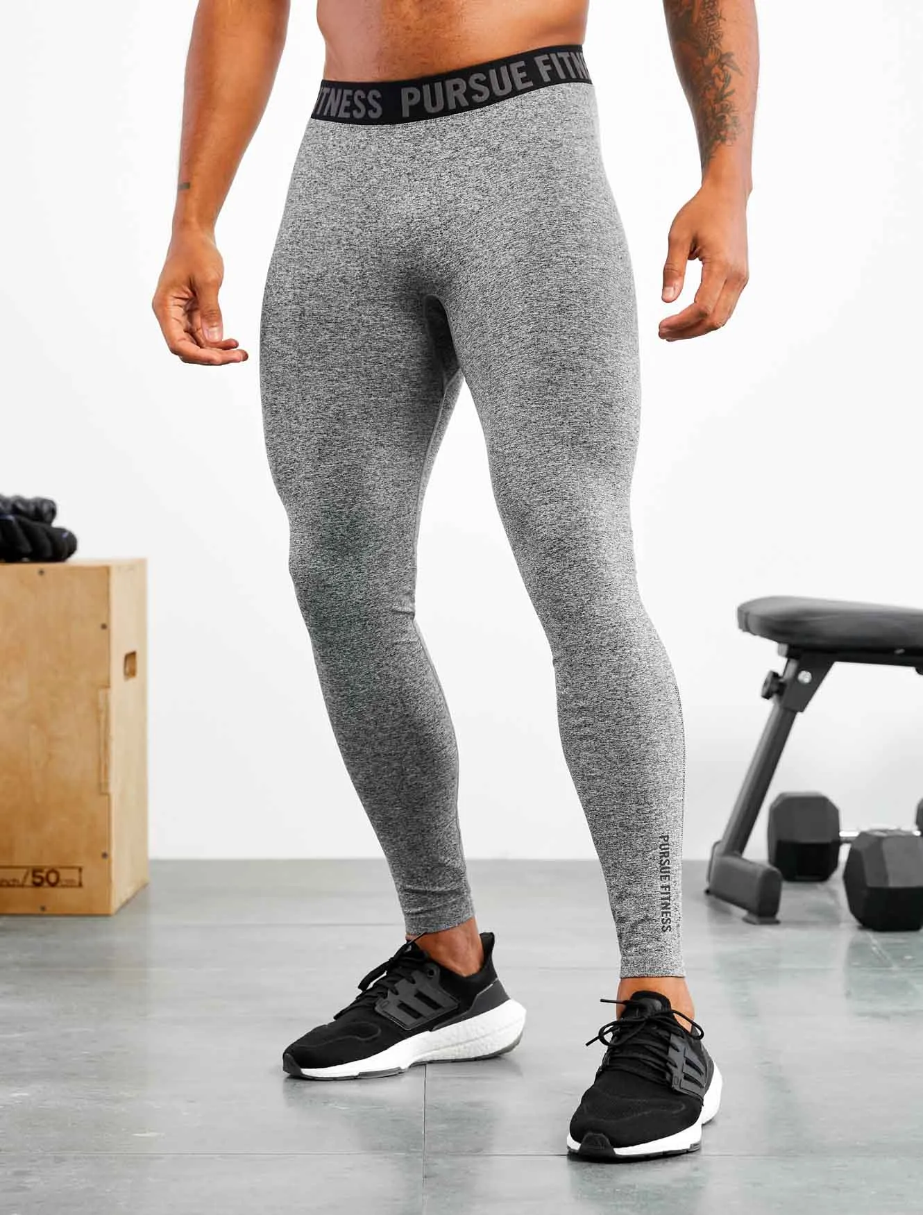 Seamless Training Leggings - Grey Marl