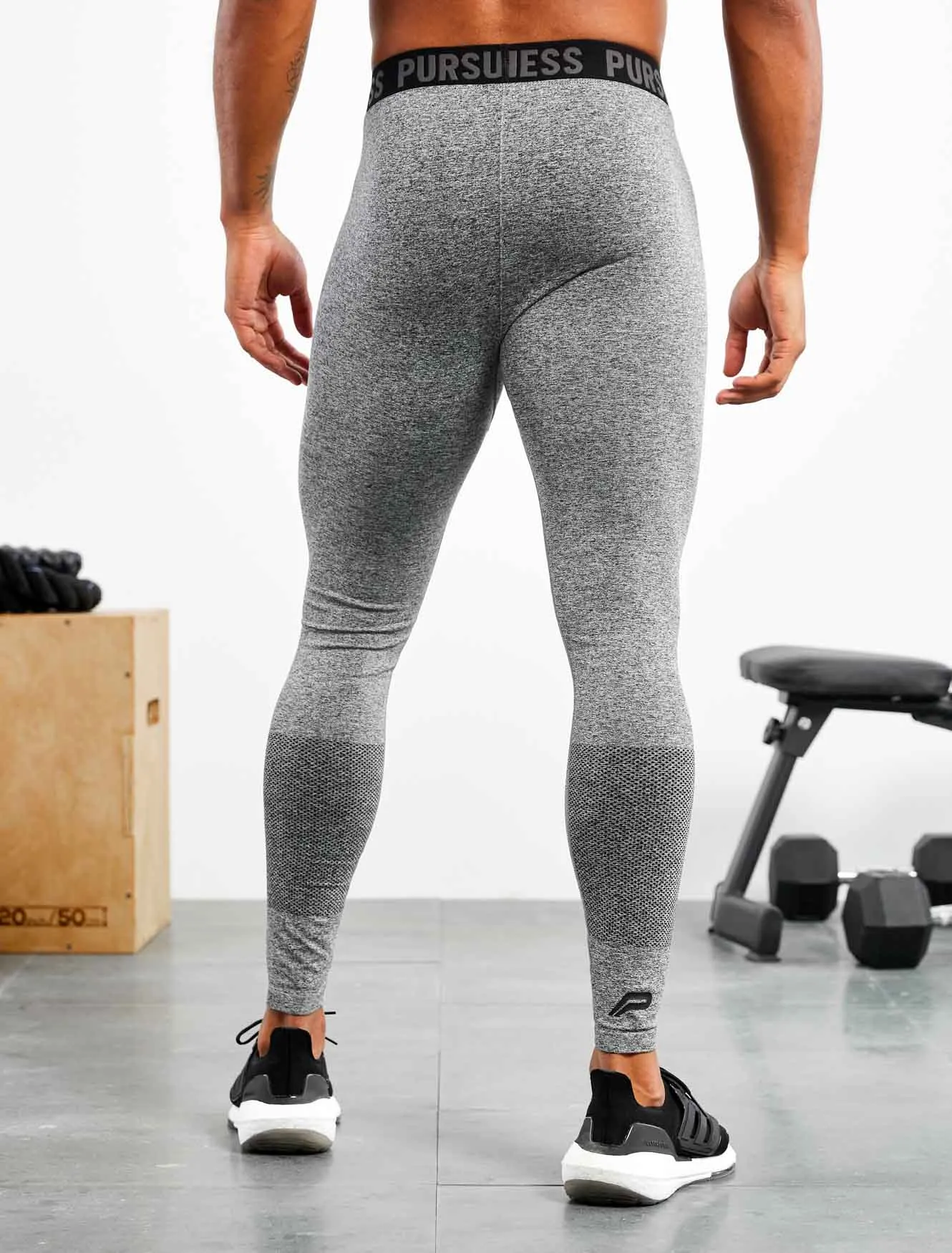 Seamless Training Leggings - Grey Marl