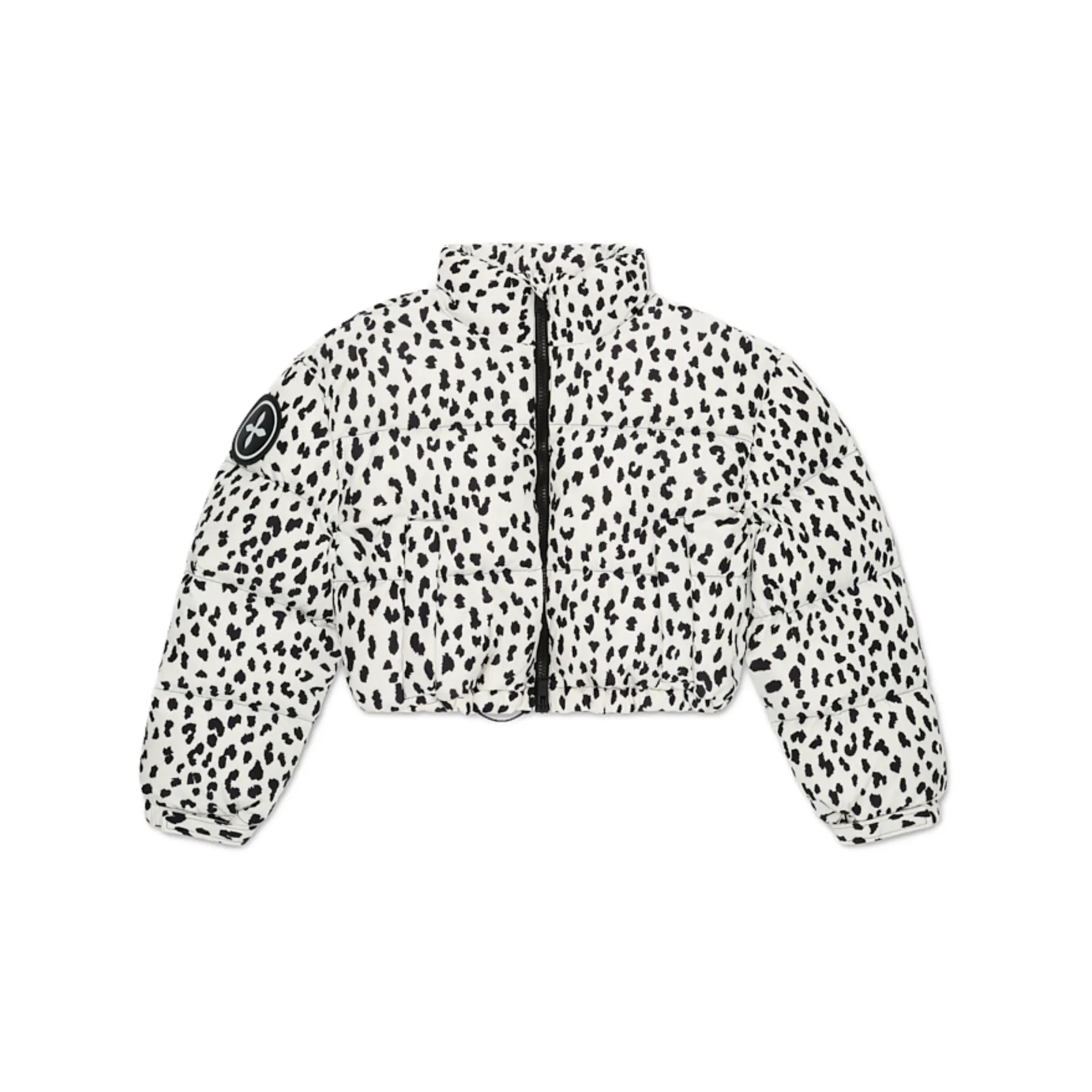 Short Body Down Jacket In Leopard Print