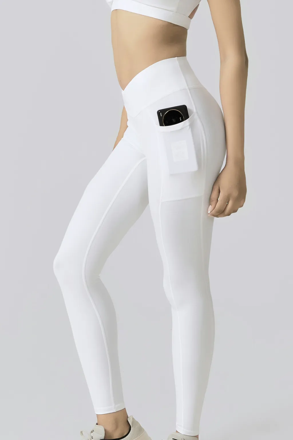 Side Pocket Cross-Waist Leggings