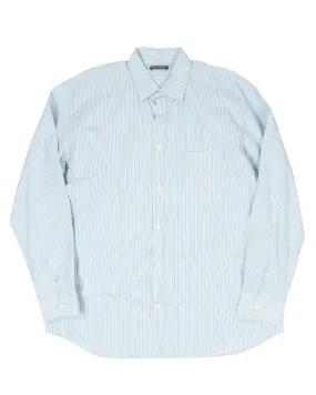 Striped Logo Button up Shirt