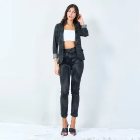 Striped tailored blazer wholesale