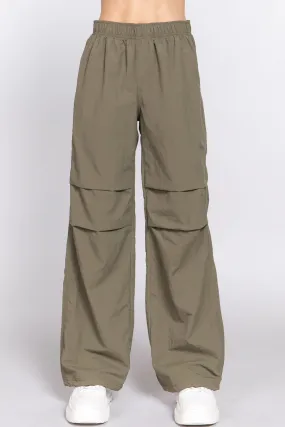 Waist Elastic Parachute Pants