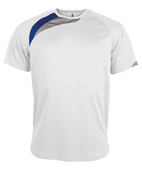 White/Royal/Storm Grey - Adults short-sleeved jersey