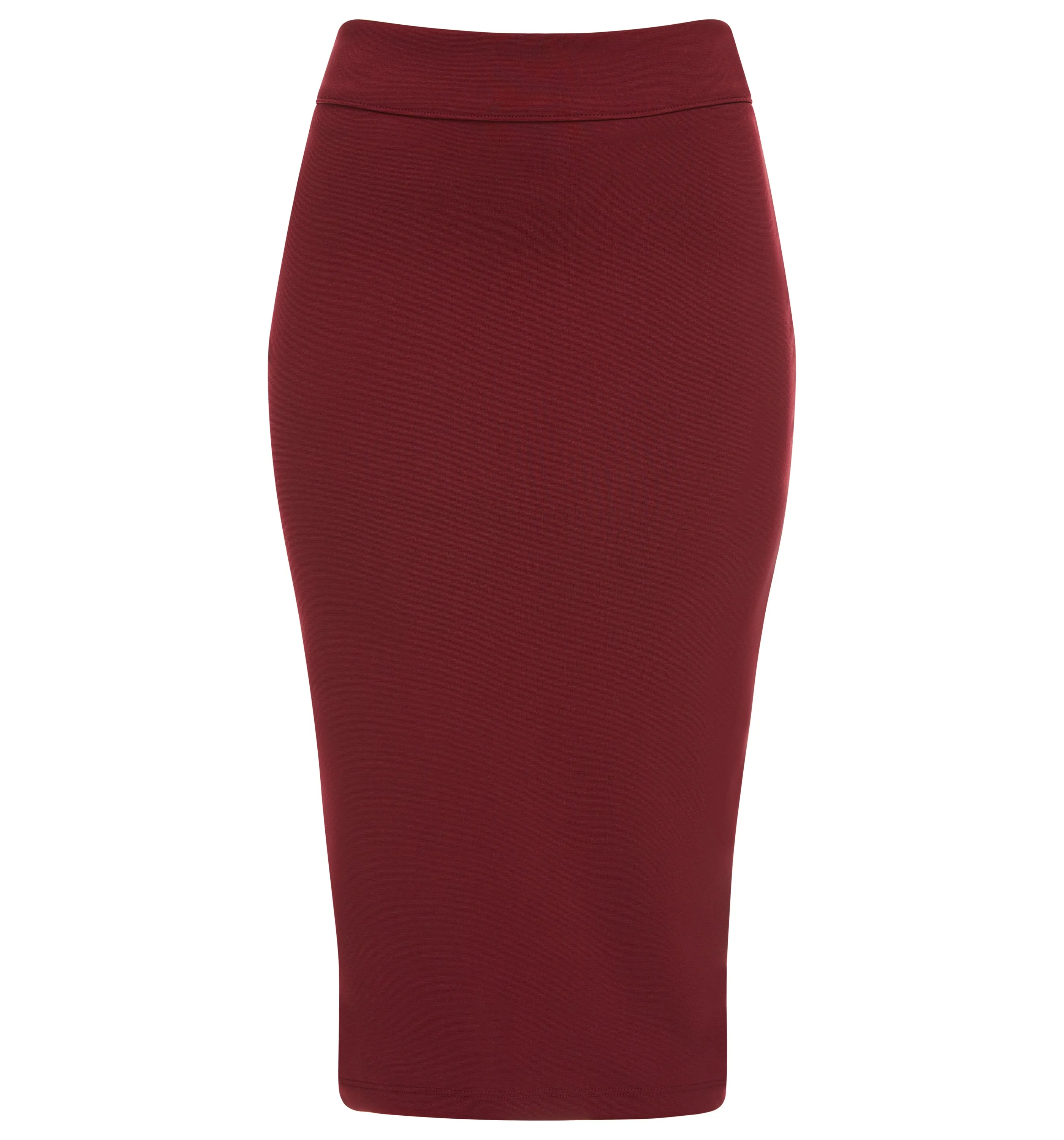 Women's Tapered Fit Stretch Ponte Pencil Skirt